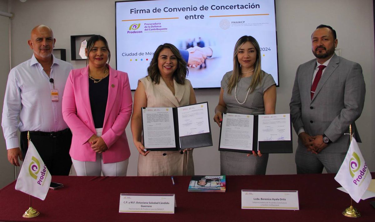 El pasado 29 de abril, se celebró la firma del Convenio de Concertación entre la Federación Nacional de la Asociación Mexicana de Colegios de Contadores Públicos, A.C.,(FNAMCP) y la Procuraduría de la Defensa del Contribuyente (Prodecon). 
Este convenio establece la colaboración…