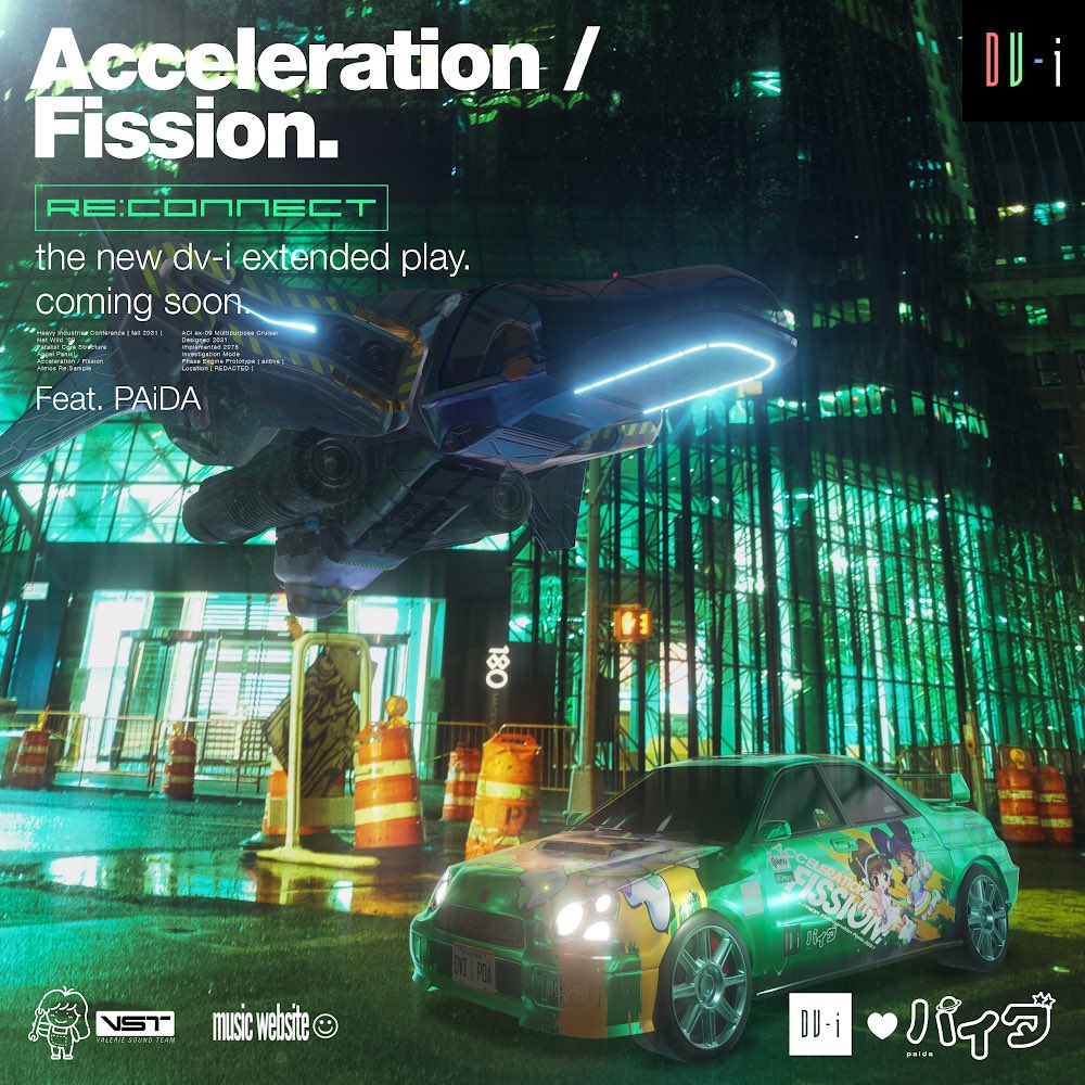 [ Acceleration / Fission ] feat. @GingaGirlPaida Part 3 of [ RE:CONNECT ] Out now on all streaming platforms. musicwebsite.ffm.to/dv-i-accelerat…