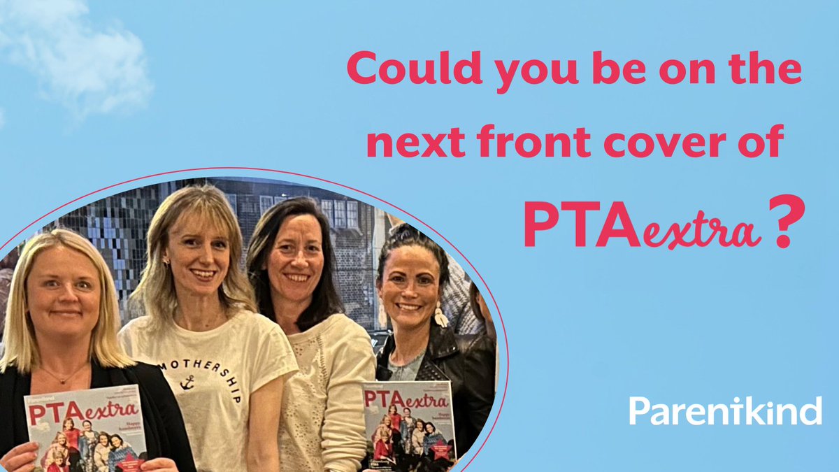 📷 Here are our lovely models featured on the front cover of the summer issue of PTAextra from Friends of St Mary's Oxted. Thank you for sharing such a happy picture! If you'd like to be involved with future issues of PTAextra, do get in touch: 📧 editorial@parentkind.org