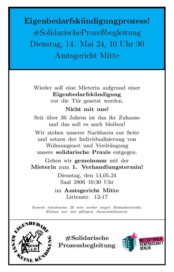 Mit dem Auslaufen der Sozialbindungen in Pankow droht 1 weitere Welle v #Wohnungsumwandlungen & #Eigenbedarfskündigungen. Aber wir sind weder unvorbereitet noch alleine! Seit Monaten schließen sich deshalb Mieterinnen in Pankow zusammen. Mit ihnen gemeinsam gehen wir zum Prozess!