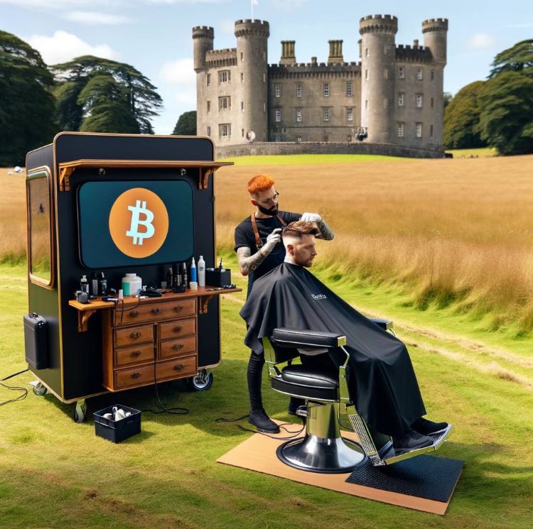 GM! 💇🏻‍♂️💇🏼‍♀️

Hol dir deinen Haarschnitt direkt auf der Zitadelle! 🏰
Vermeide langweilige Frisörgespräche über das Wetter und rede mit mir über die wirklich spannendenden Bitcoin Themen. 😎

Bezahle mit Lightning und unterstütze die Kreislaufwirtschaft.
Schreib mir eine Nachricht!