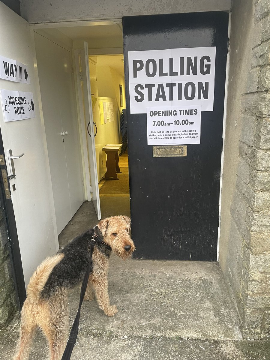 Just voted #dogsatpollingstations