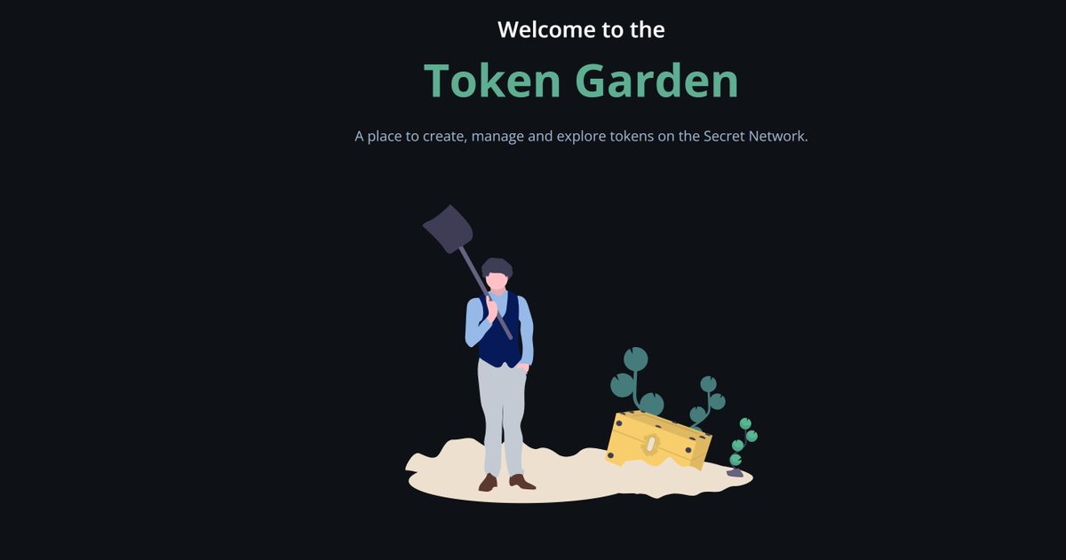 Creating your own token is now easier and better on @SecretNetwork! No dev skills? No problem!

Now ANYONE can create their own meme coins, and forge unique SNIP-25 tokens for events, rewards, or just for kicks with no coding required!

Explore: tokengarden.secretsaturn.net