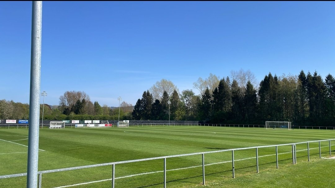 Riverside pitch looking in tremendous shape ahead of tomorrow's Perth & Kinross S3 School final between @PerthHighSchool & @BreadalbaneAcad Kick off is at 6pm