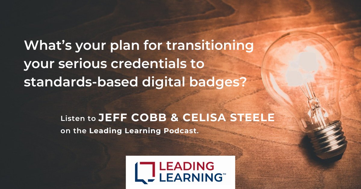 Standards-based #digitalcredentials are at a tipping point and learning businesses need to adopt them in order to adapt to what learners are coming to expect when receiving a #credential. Listen now: leadinglearning.com/episode-395-di… #leadinglearning #learningbusiness