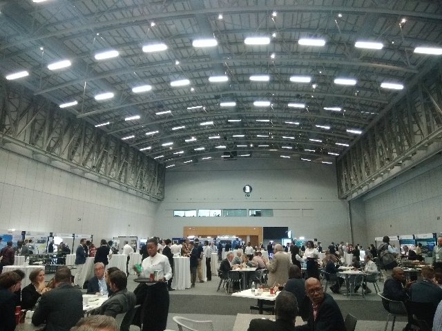 Lunch break in the conference exhibition area/hall. #PIANCWorldCongress @PIANC1 #WorldCongress2024 @TPT_Transnet @CSIR @dsigovza
