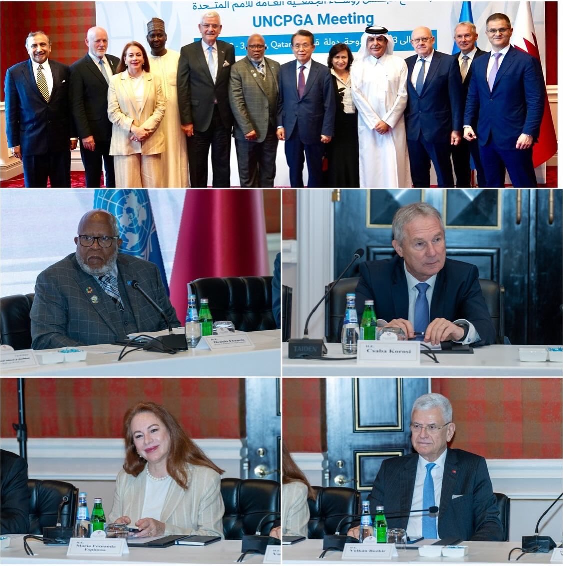 Photos from the Meeting of the Council of the Presidents of the United Nations General Assembly in Doha.
Thanks to the great hospitality shown by Qatar. 🙏🧿
@UNCPGA
@UN_PGA 
🇹🇷🤝🇺🇳🇶🇦