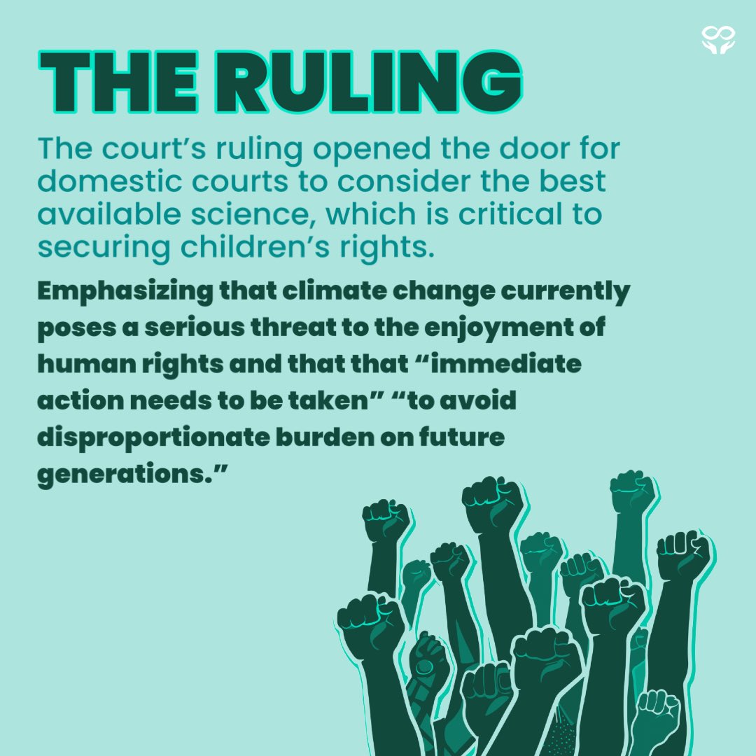 The @ECHR_CEDH decision in KlimaSeniorinnen v. Switzerland (@klimaSeniorin) is a huge victory for science and children’s rights! The court recognizes the importance of adhering to the best available climate science and urgency of govt climate action #YouthvGov