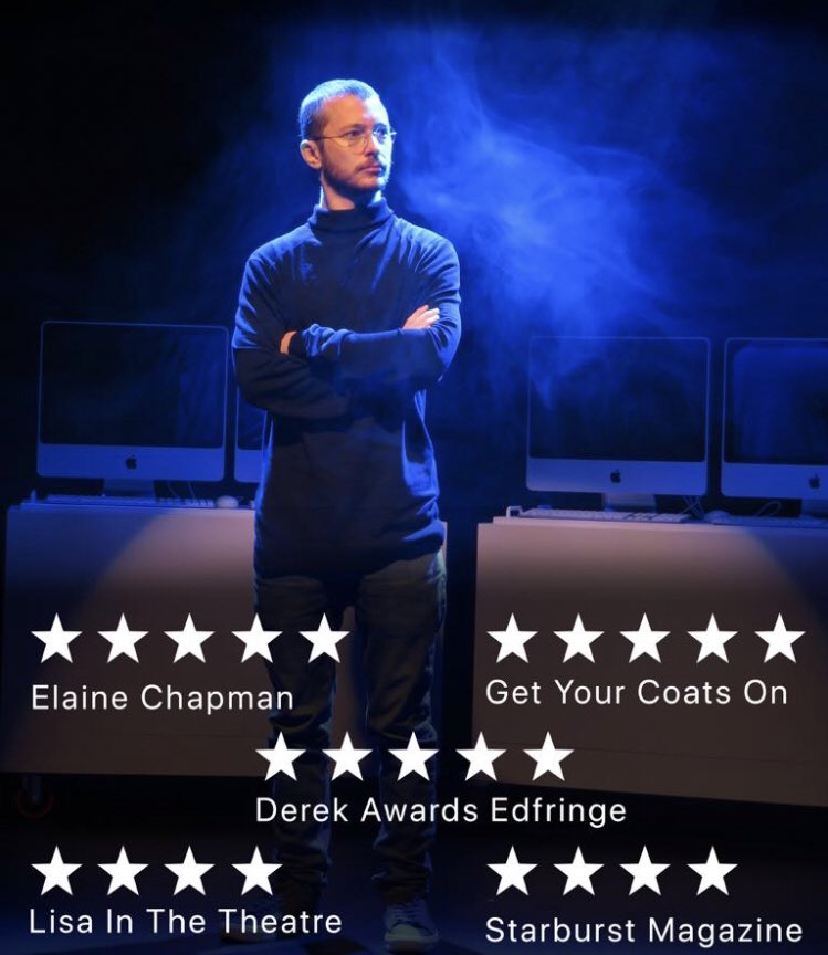 Stephen Smith (@ssmithactor) on Twitter photo Really can’t wait to get my Steve Jobs turtle neck & specs back on again 🥸
A new musical with wonderful, heart-felt songs written by <a href="/EarlyMornings19/">Early Mornings Productions Ltd.</a>
Heading to:
RUGBY on 25 June
WATFORD on 11-12 July
LONDON on 30 July
More details and tickets here: threedumbtheatre.com/appleofmyeye Really can’t wait to get my Steve Jobs turtle neck & specs back on again 🥸
A new musical with wonderful, heart-felt songs written by <a href="/EarlyMornings19/">Early Mornings Productions Ltd.</a>
Heading to:
RUGBY on 25 June
WATFORD on 11-12 July
LONDON on 30 July
More details and tickets here: threedumbtheatre.com/appleofmyeye