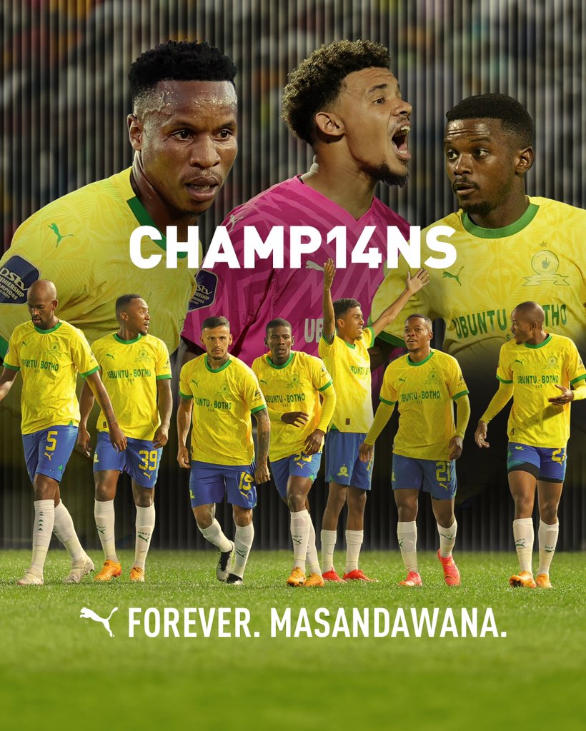 14 x Champions @Masandawana #Sundowns #DSTVPrem @pumafootball