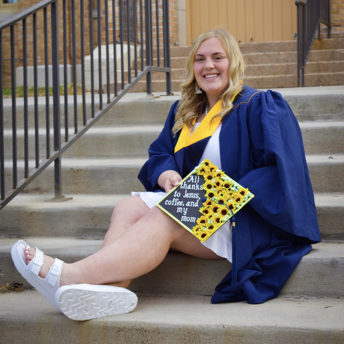 Class of 2024 Graduate, Karlee Hagan credits her success and ability to overcome challenges at UNC to her teachers, advisors and faith. Read more graduate stories here: unco.edu/news/articles/…. #UNCBears #Celebrate #GradStories