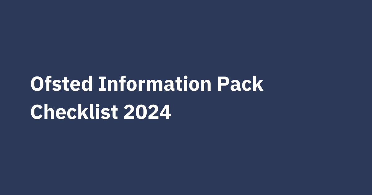 Key Resource: Ofsted Information Pack Checklist 2024 headteacherchat.com/resources/ofst…
