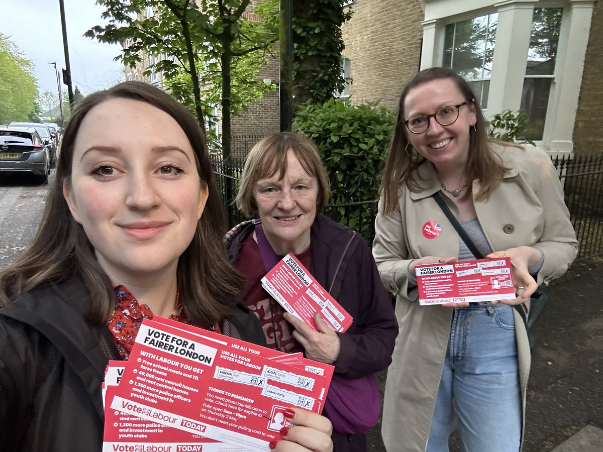 It might be getting dark, but polls are still open! Vote Labour TODAY for the brilliant @SadiqKhan, @Semakaleng and @LondonLabour team. Great to be out campaigning in Waltham Forest with @WFLabourParty. Don’t forget your photo ID! Polls close at 10pm.