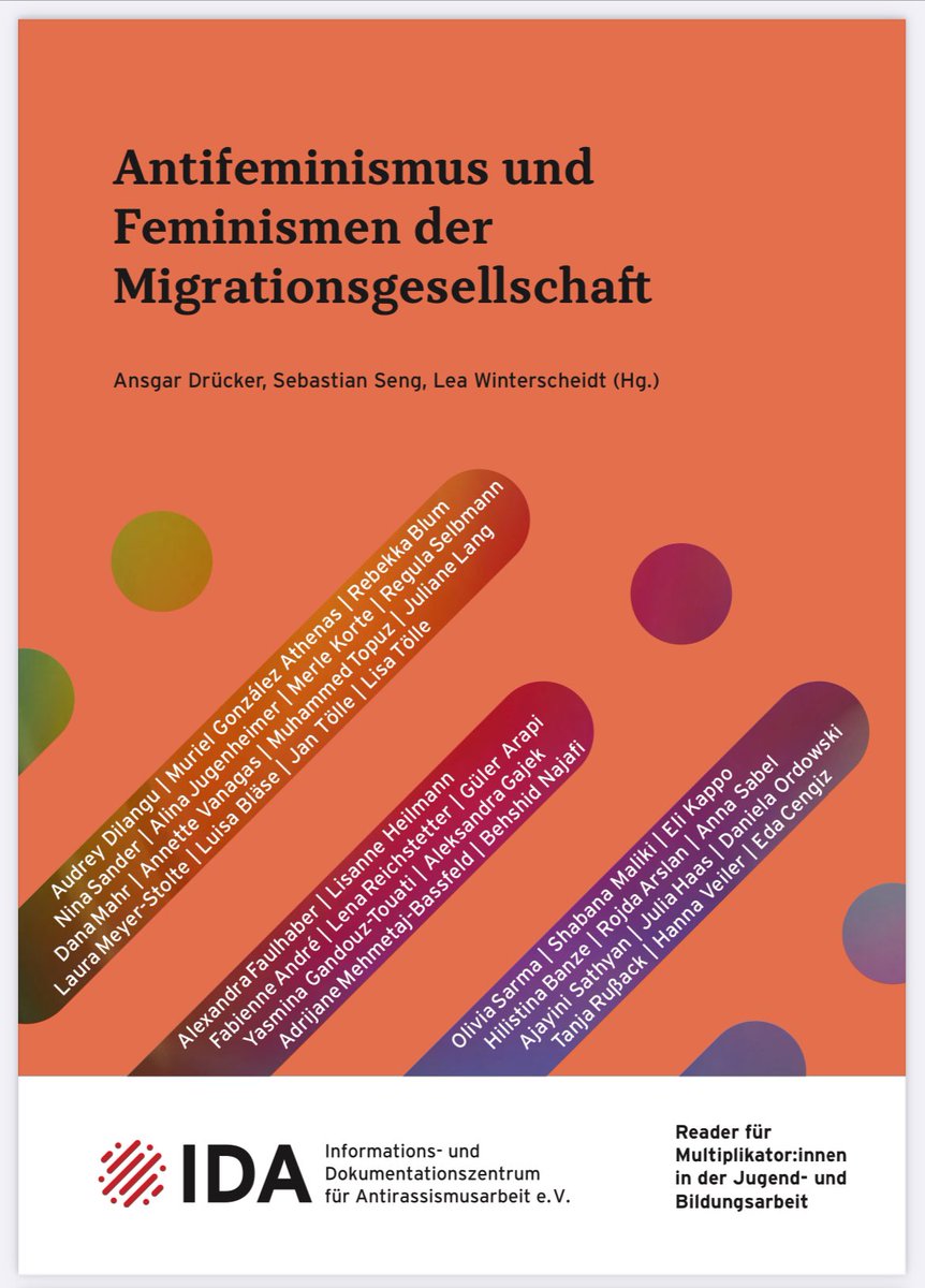This is the publication.
„Antifeminism and feminisms of the migrant society“ A Reader for Multipliers in youth and and educational work. In short: Young women shall NOT get in contact with RADICAL FEMINISM!!1!!111! idaev.de/fileadmin/user…