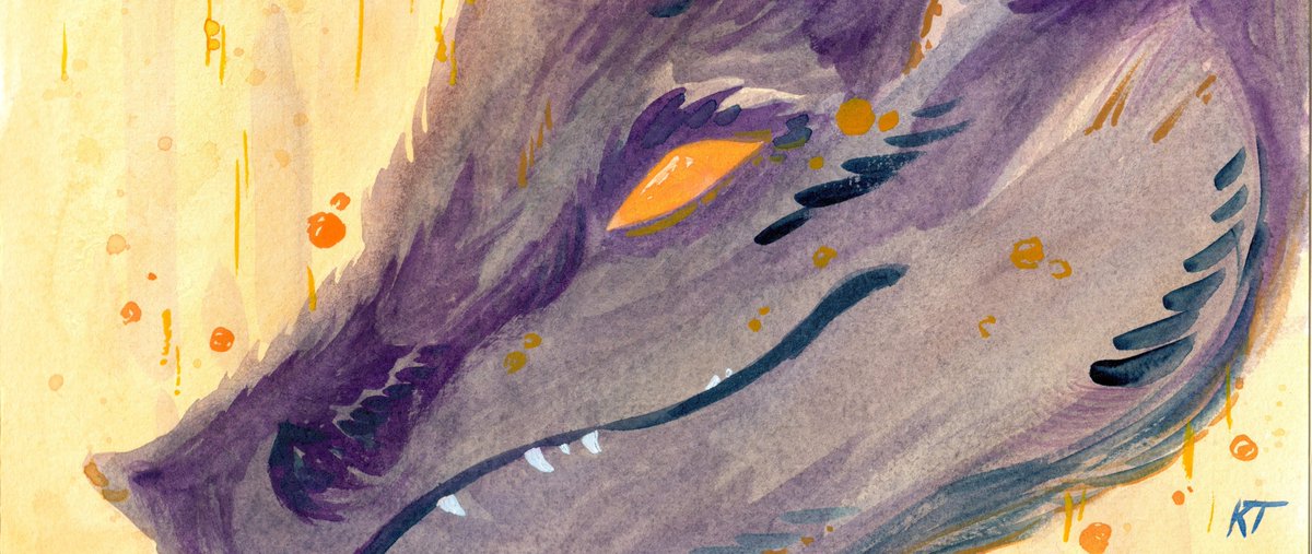 new banner!! experimented with painting a cool dragon <3

#watercolorpainting