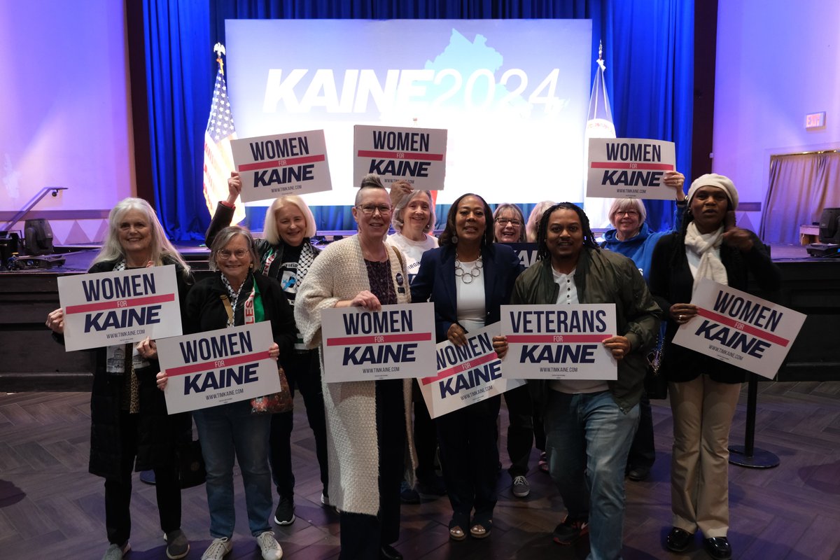 Proud to have the support of so many Team Kaine supporters from every corner of our Commonwealth.