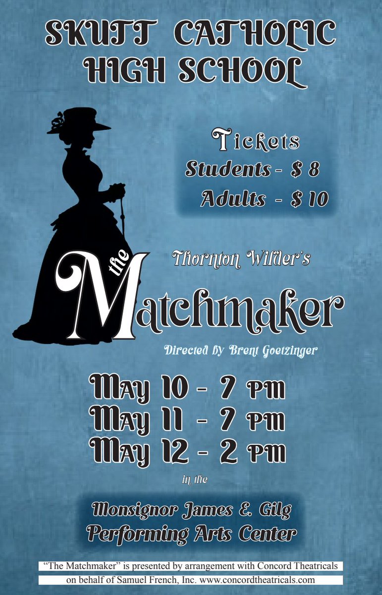 Opening Night for our Spring Play in the NEW and EXCITING Performing Arts Center is 8⃣ days away! 

Let's 𝐏𝐀𝐂𝐊 𝐭𝐡𝐞 𝐏𝐀𝐂, SkyHawk Nation!  

🎟️:  givebutter.com/thematchmaker24