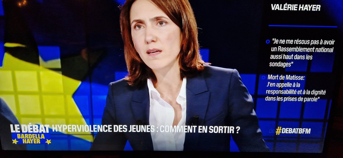 J'ai un réel doute sur l'intégrité intellectuelle de Valérie Hayer : croit-elle réellement en ce qu'elle dit lorsqu'elle souhaite résoudre la montée de la violence en prônant le dédoublement des classes primaires et en niant le lien entre immigration et délinquance ?
#DEBATBFM