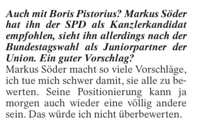 Herrlich 😃: Daniel Günther über Markus Söder, in @FAZ_Politik