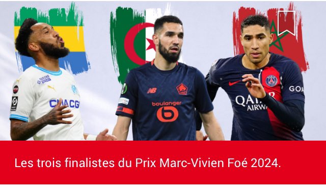 Ils étaient 11… ils sont 3 sur le podium (par ordre alphabétique) en course pour la place de n*1. Qui sera le Lauréat ?#PrixMarcVivienFoé2024 @RFI / F24 Prix du meilleur joueur africain @Ligue1UberEats Rv le 13 mai @RFIRadioFoot