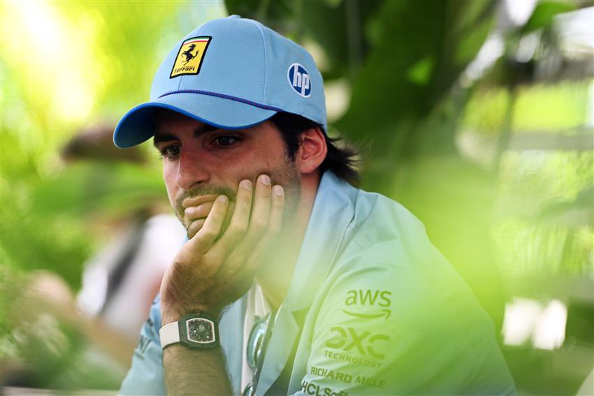 “sainz is more modest and lightly brushed by melancholy.'