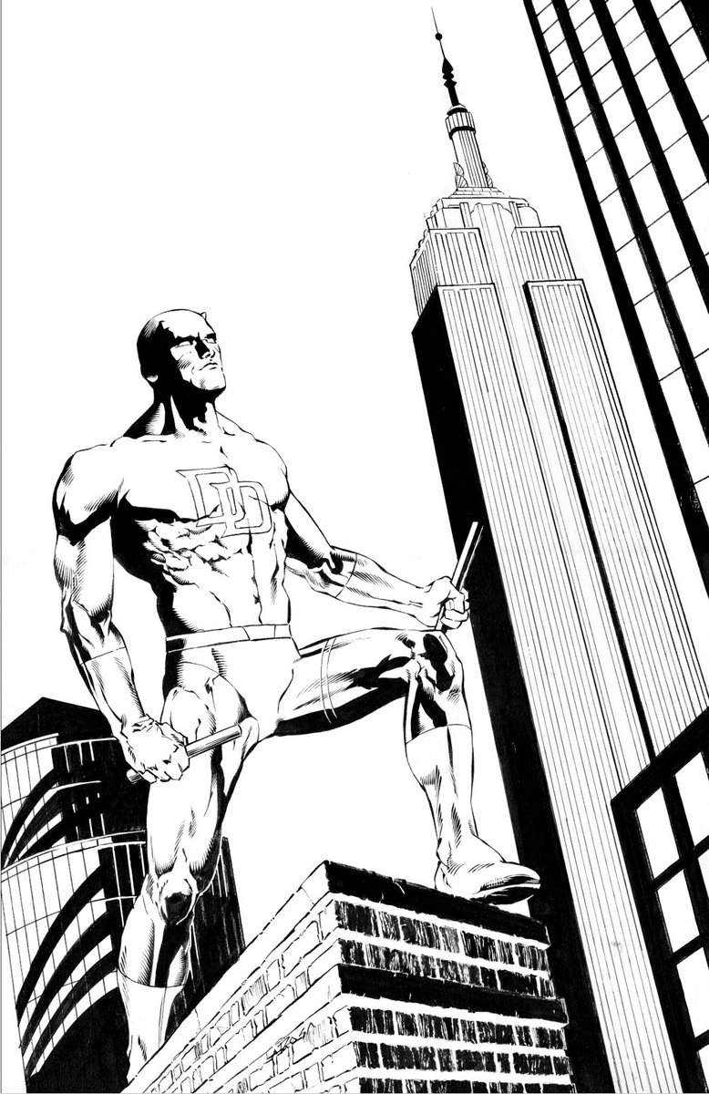 New concept variant cover for Daredevil #373 that I penciled, inks by Bud LaRosa 
#Marvel #MarvelComics #Daredevil #comicart #comicbookart #ComicFesta