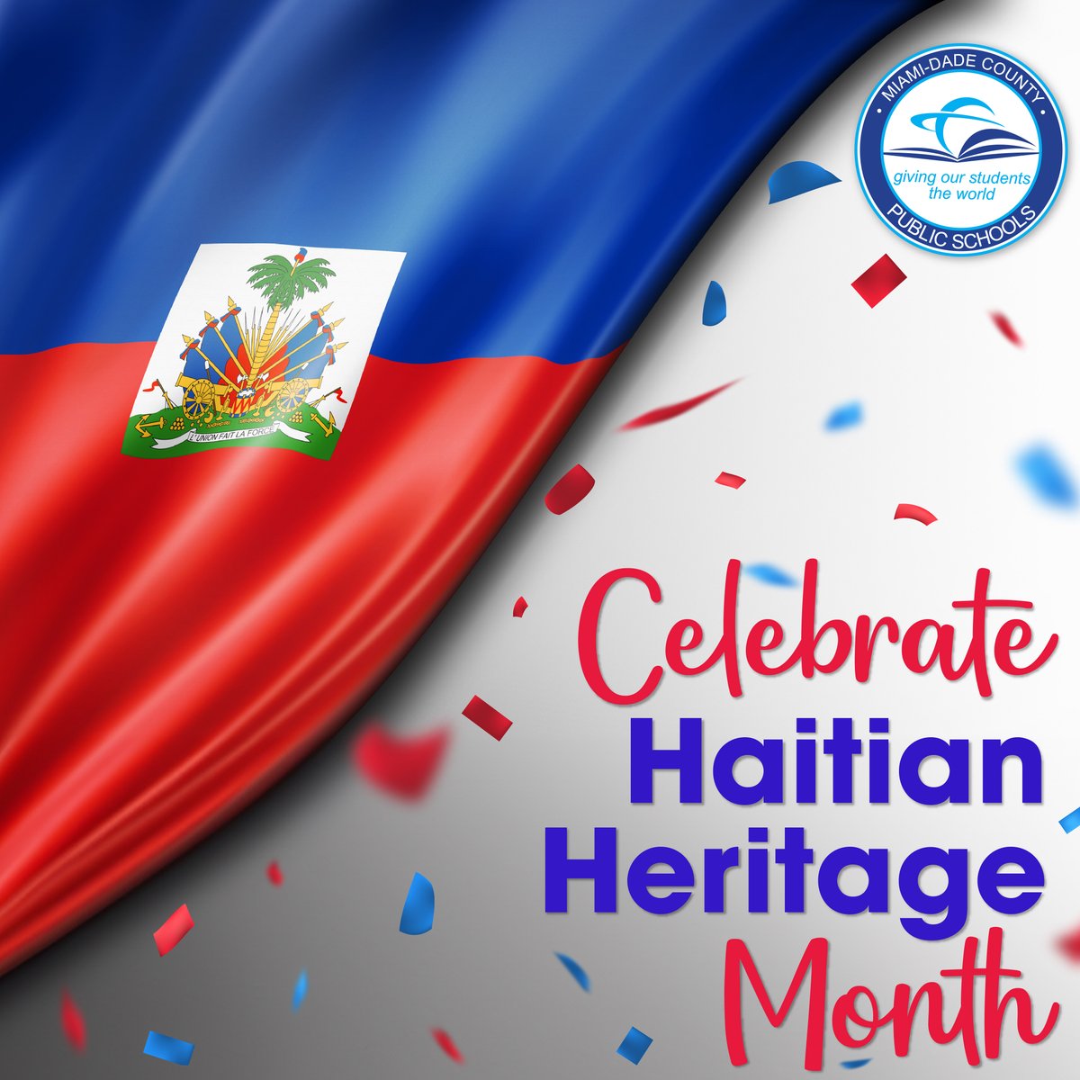We celebrate the culture and history of Haiti throughout May for #HaitianHeritageMonth! Join @MDCPS in celebrating the vibrant traditions, contributions, and experiences of the Haitian community. #YourBestChoiceMDCPS
