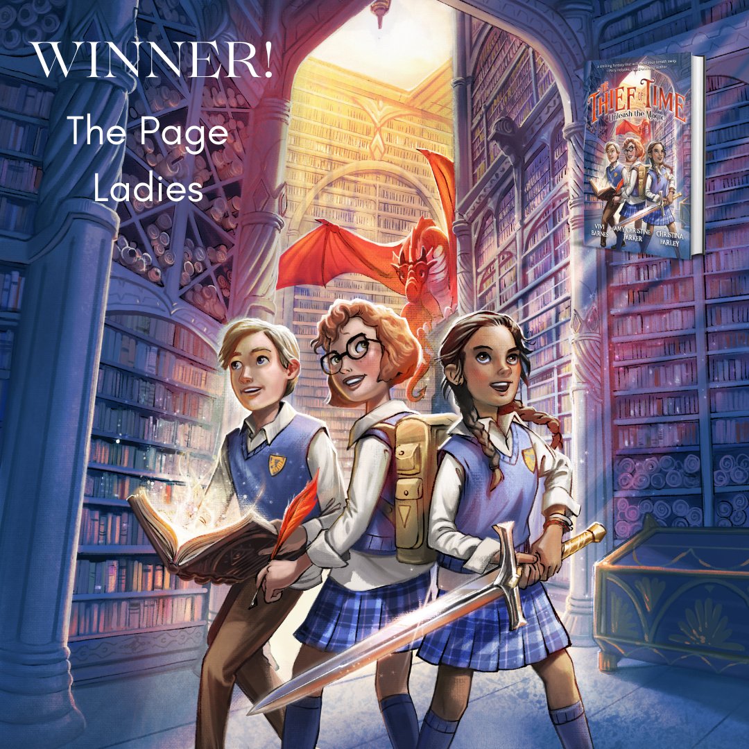 Congratulations to <a href="/ThePageLadies/">The Page Ladies Book Club</a> for winning a copy of THE THIEF OF TIME! Please DM me your address. Thank you to everyone who entered.