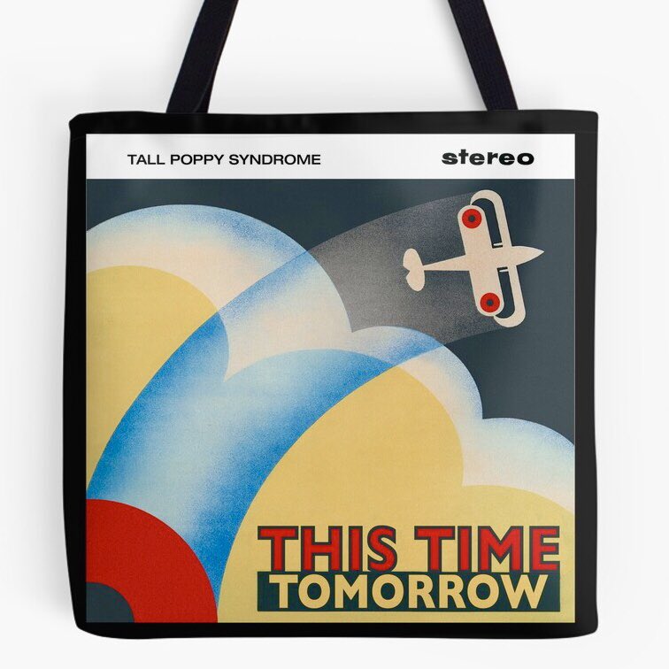 Check out the new “This Time Tomorrow” tote bags at Redbubble, the perfect carry-on bag for the next time you’re “on a spaceship somewhere sailing across an empty sea.” @kopf_g @MelouneyMusic @JonathanLea14 #AlecPalao @clem_burke @redbubble redbubble.com/shop/ap/159545…