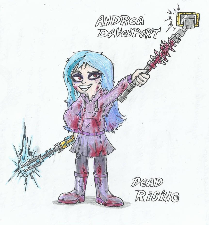 Andrea Davenport DR Psychopath/ #theghostandmollymcgee #deadrising #crossover #disney #capcom