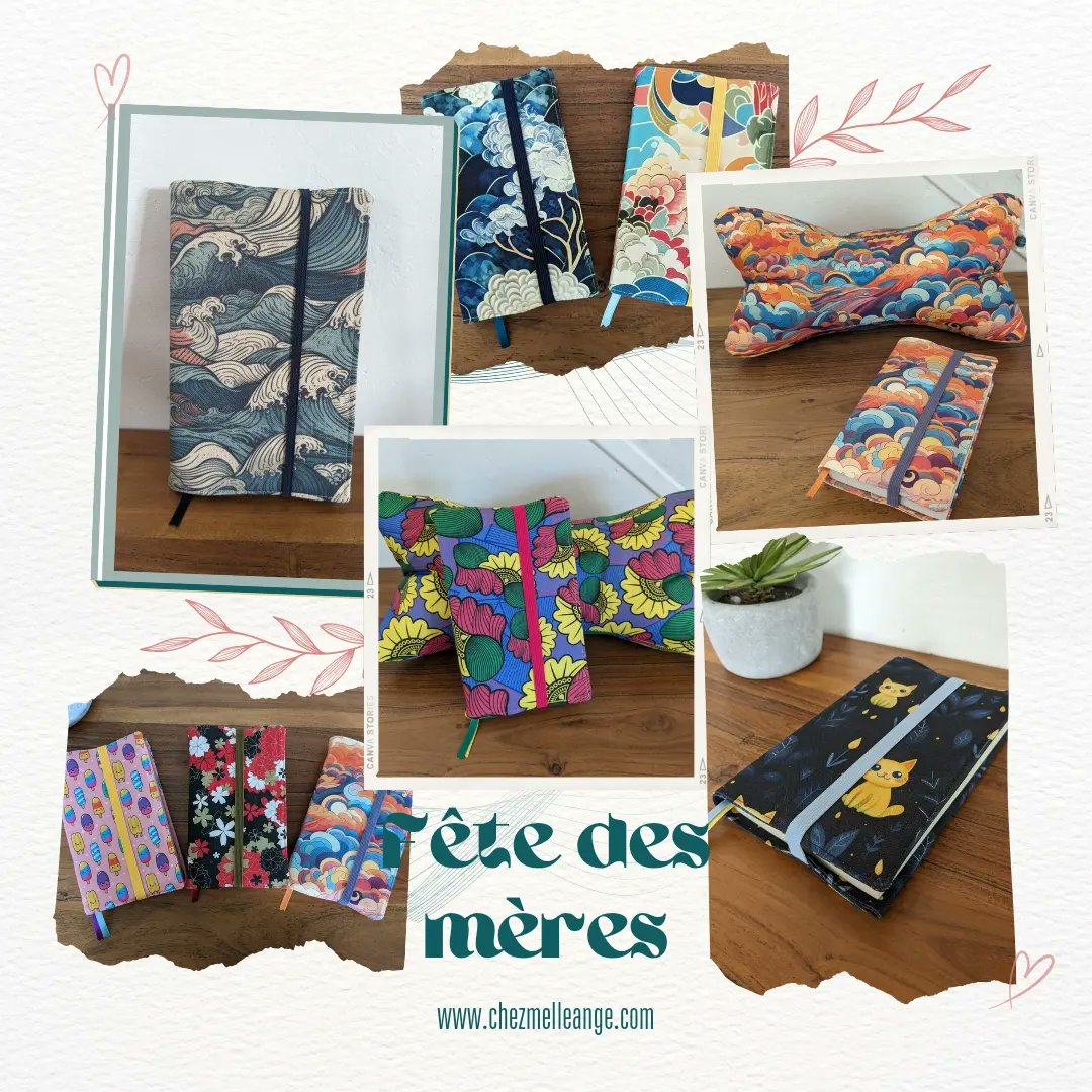 Si vous souhaitez offrir un protège livre, un coussin de lecture, un coussin de méditation à votre maman cette année pour la fête des mères, il vaut mieux vous y prendre en avance. 
Pour rappel, je couds tous les produits à la commande sur du coton BIO.
chezmelleange.com