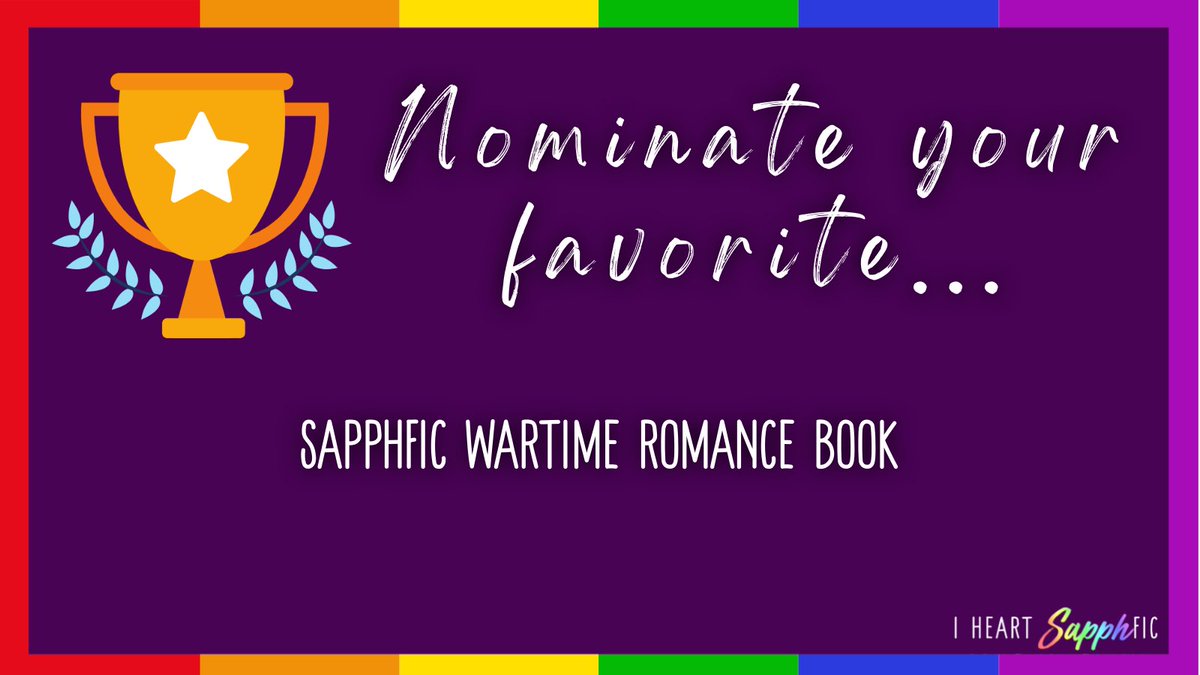 This week we want to know – what is your favorite #sapphic wartime romance? As always, we'll be making a poll, so be sure your favorite makes the list! #SapphicFiction #QueerReads #IHSReadingChallenge