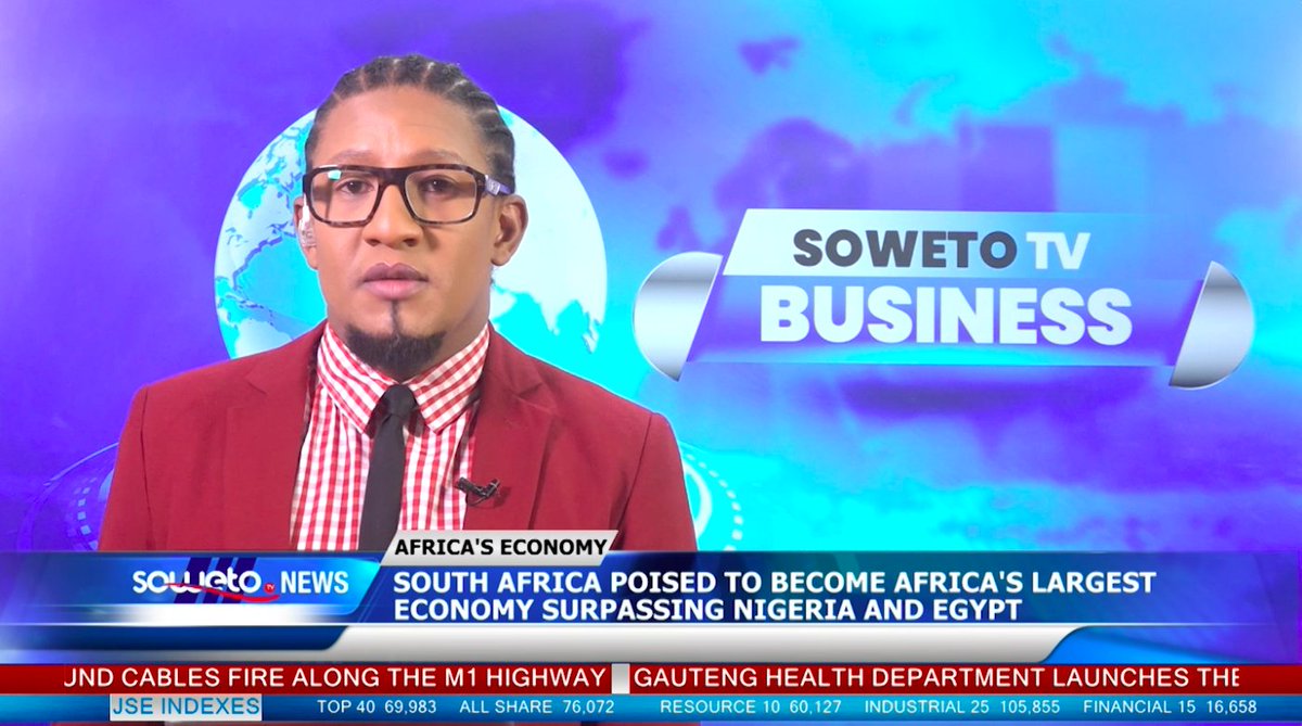 South Africa poised to become Africa's largest economy surpassing Nigeria and Egypt. #sowetotvnews

Watch the full story here:  youtu.be/4XCdb3Ba3dQ