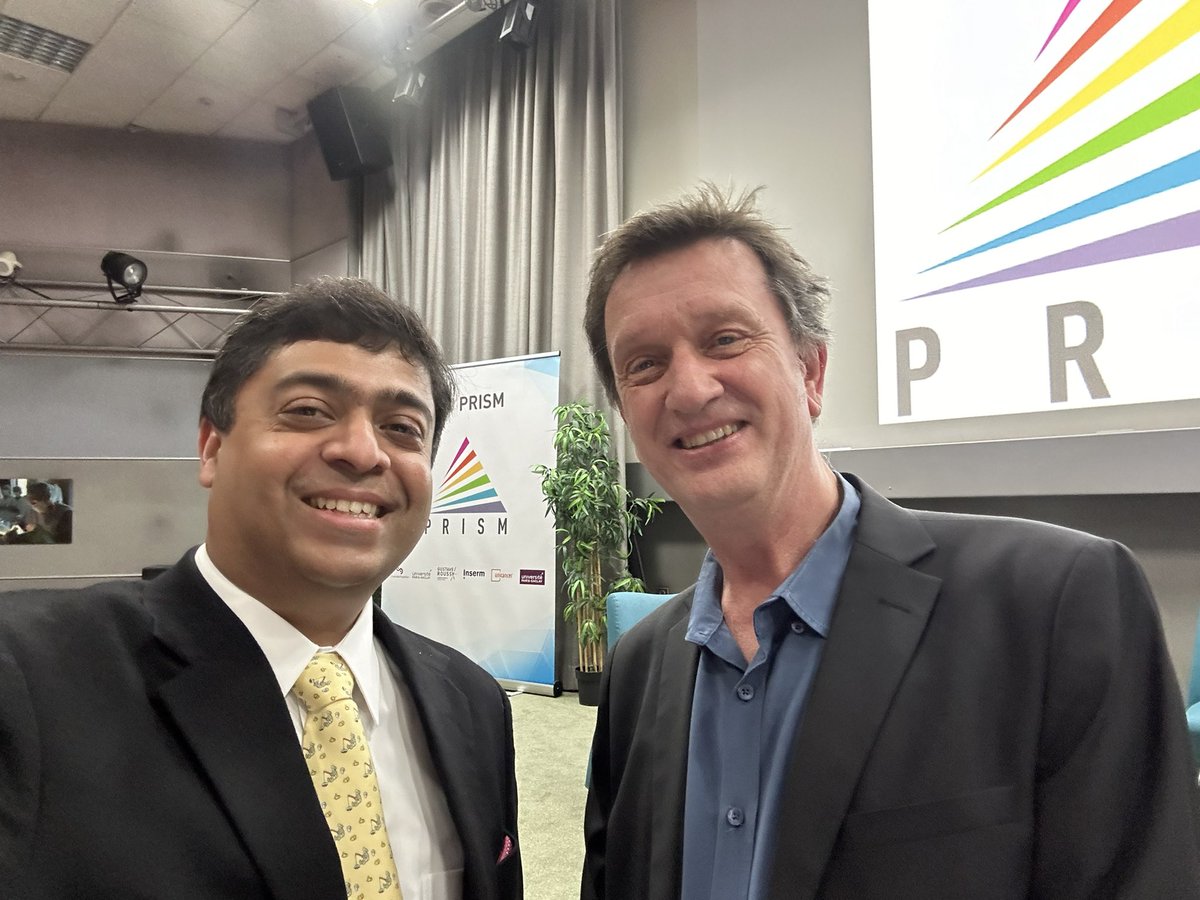 ⭐️A goosebumps moment & an example of what an amazing place @GustaveRoussy @Inserm @PrismCenter is ? 🇫🇷
⭐️After my keynote lecture this phenomenal person walks up to me.. . “Dr. Subbiah - great talk etc ……. you mentioned BRAF as tissue agnostic target….” Wait for it …‼️
“by