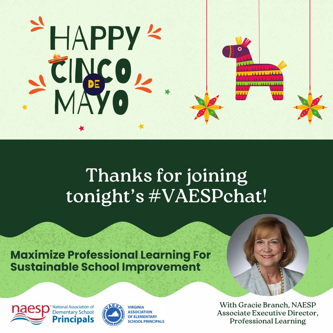 Gracie Branch (@branch7) on Twitter photo Thank you for such a robust conversation tonight during this #VAESPchat! Hope to see you all at UNITED: The National Conference on School Leadership July 15-17 in Nashville. Register with <a href="/NAESP/">National Assoc. of Elementary School Principals</a> at naesp.org/unitedregistra…. Thank you for such a robust conversation tonight during this #VAESPchat! Hope to see you all at UNITED: The National Conference on School Leadership July 15-17 in Nashville. Register with <a href="/NAESP/">National Assoc. of Elementary School Principals</a> at naesp.org/unitedregistra….