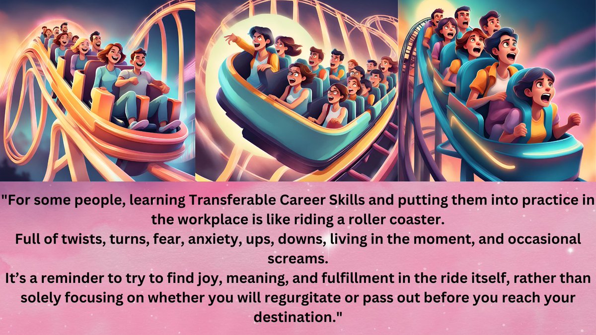 'Navigating Life's Roller Coaster: Mastering Transferable Career Skills' #EducationJobs #learningforlife #teach #EducationMatters  #MotivationalQuotes