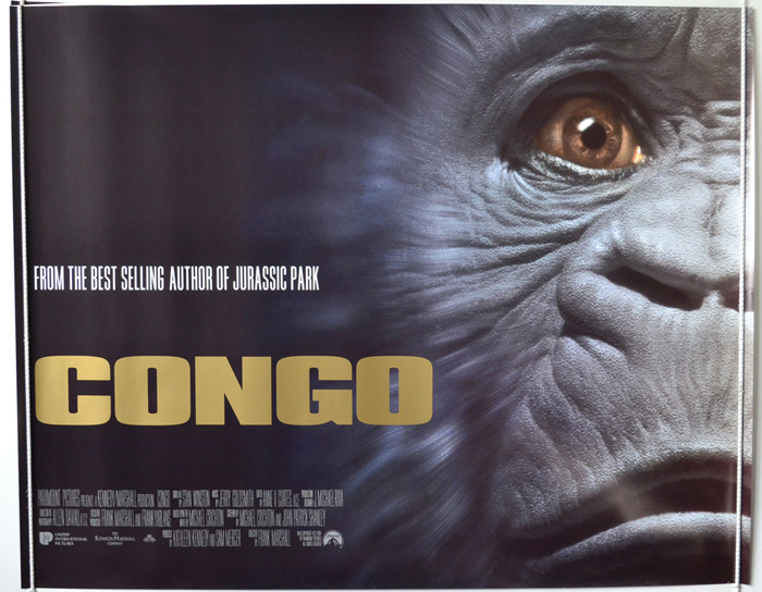 Normally, I try recommending good movies shown on over-the-air TV. Today, I'm tweeting about the 1995 action-adventure sci-fi film #Congo which is on #BounceTV (CH. 7.2 in #Detroit/#yqg) at 8:30 p.m. It was nominated for seven #GoldenRaspberryAwards or #Razzies. #AmyTheGorilla