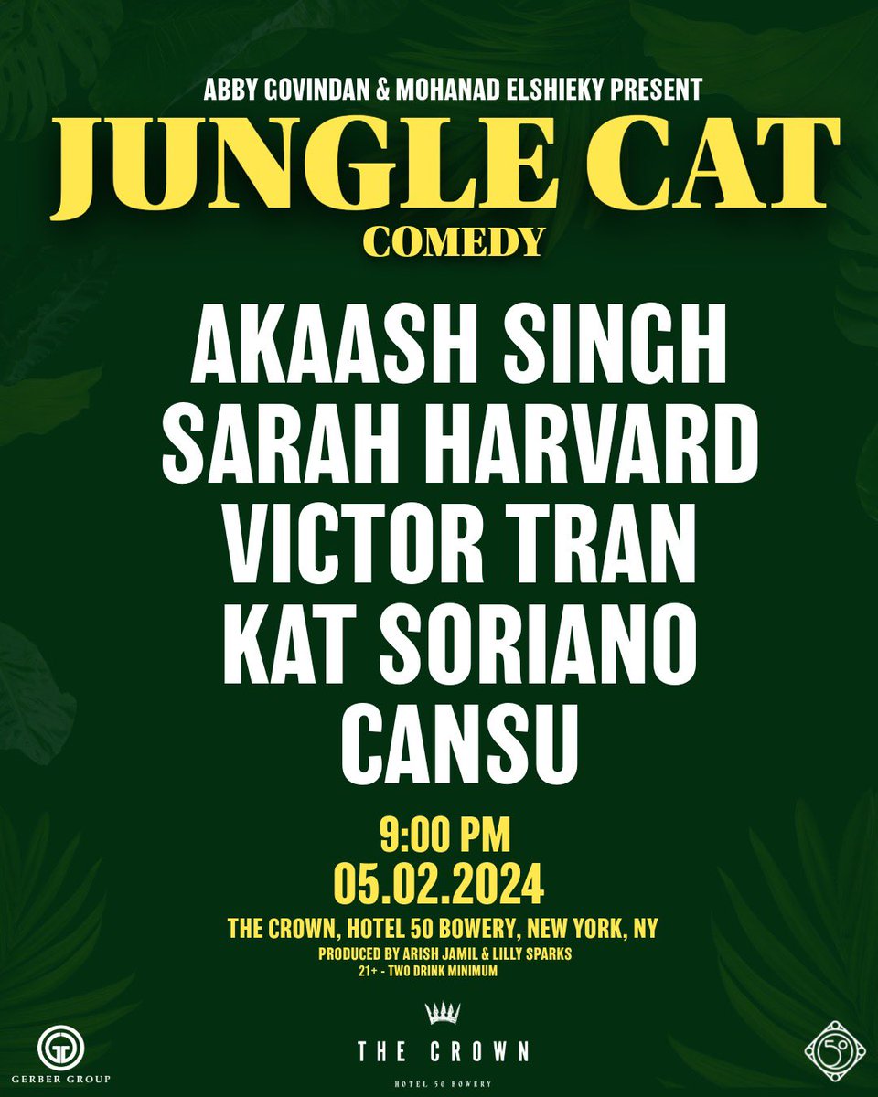 the girl & the comedy show she’s hosting tonight on the Lower East Side! Come :) 💌junglecat.eventbrite.com