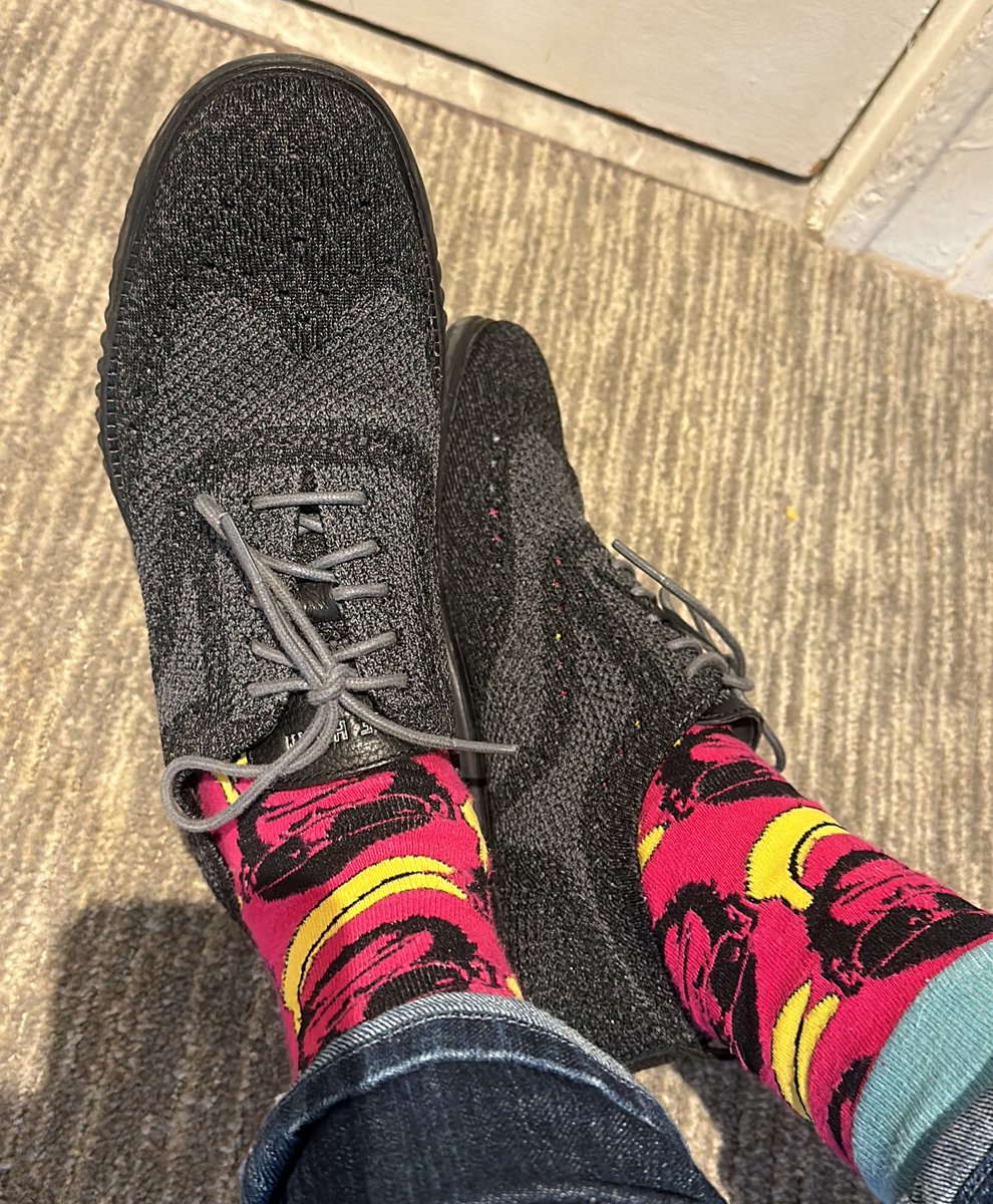 Thanks to my @colehaan’s I can be semi formal and athletic! 👟 #PASfootwear is definitely important but as @NICUBatman said, don’t forget to show off them socks too! No ‘monkey business’ when it comes to pediatric science (except for my socks 🧦) ! #PAS2024