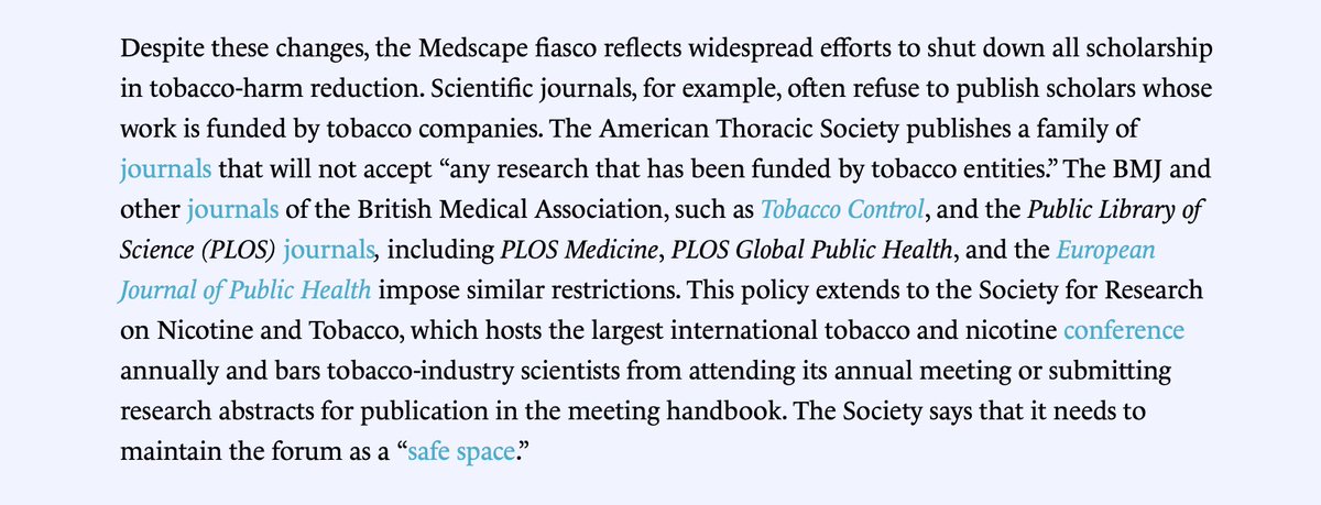 And yet these knuckle-dragging methods, emanating from the likes of @exposetobacco and @examinationnews, are being deployed against scientists and researchers worldwide, as Satel details.