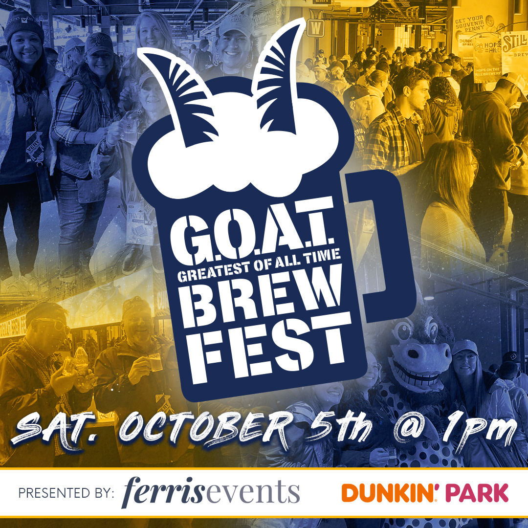 #BREAKING Get hoppy with us at Dunkin’ Park on October 5th at 1pm! 🍻 The ultimate G.O.A.T. Brew Fest is BACK and better than ever. Secure your tickets now for the event of the fall – trust us, you don't want to miss it! Ferris Events 🎟️ atmilb.com/3PyFcxo