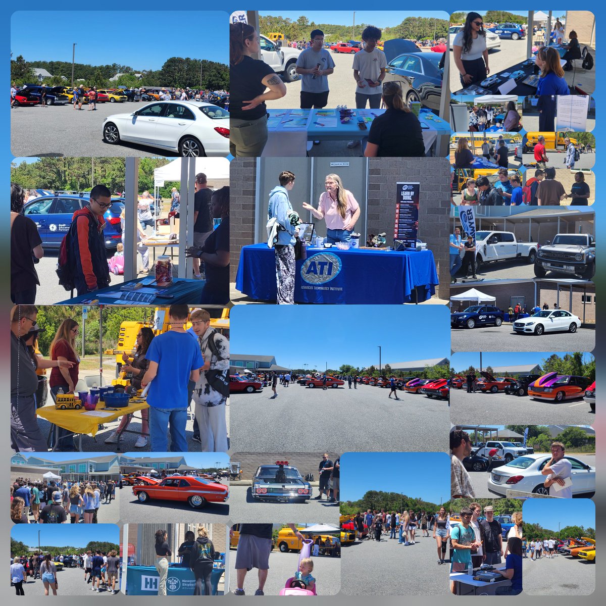 Great turnout for our 1st Transportation Careers Fair and Auto Showcase. Thanks to the OBX Rod and Custom participants and partners like @COA_Dolphins @NCWorks_NEPZ @LincolnTech @UTITweet @newportshipyard @GMGGroupllc @yachtworld  @Daretolearn_DCS @CTEforNC
