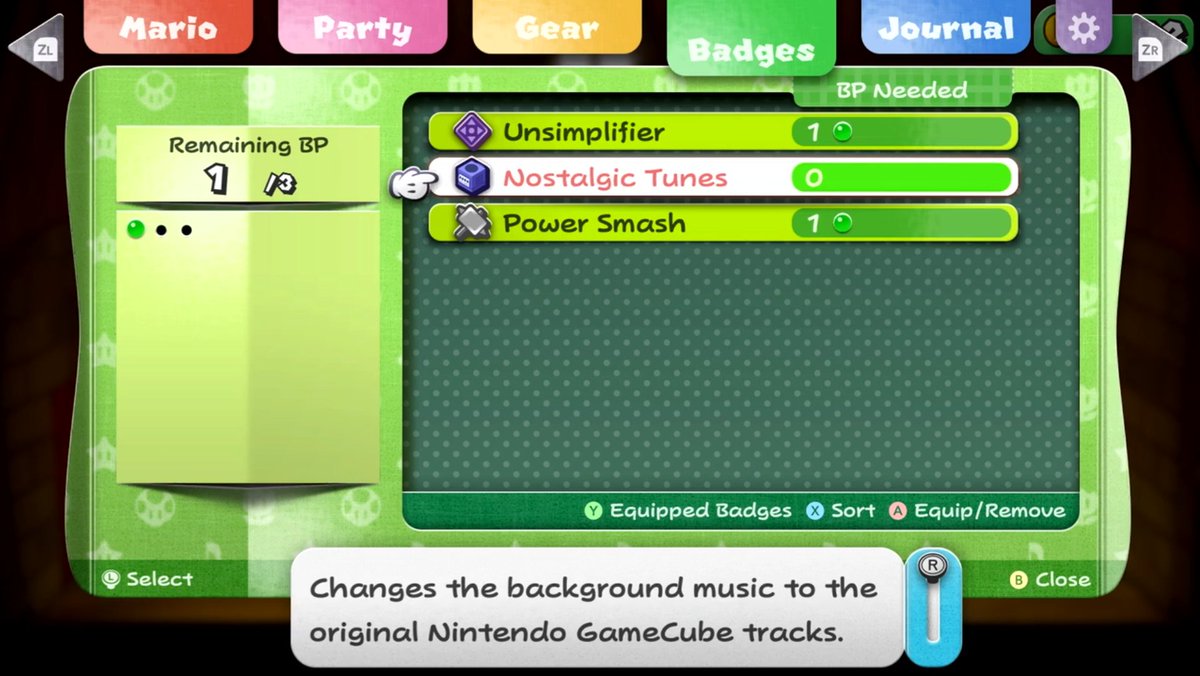 Who else is loving the new arrangements and will NOT use the Nostalgic Tunes badge until their 2nd playthrough (or until they finish the game)? 🎶