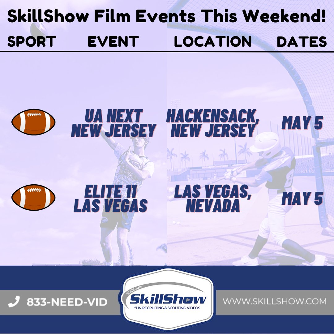 Our crew hits the field this Sunday with two football events! Thank you to our partners: 🤝 Elite 11 UA Next Football #ShowYourSkills #film #event #football #sportsedits #smsports #videography #sportsvideography #sportsphotography #photography #filmmaking #highlights #nfl