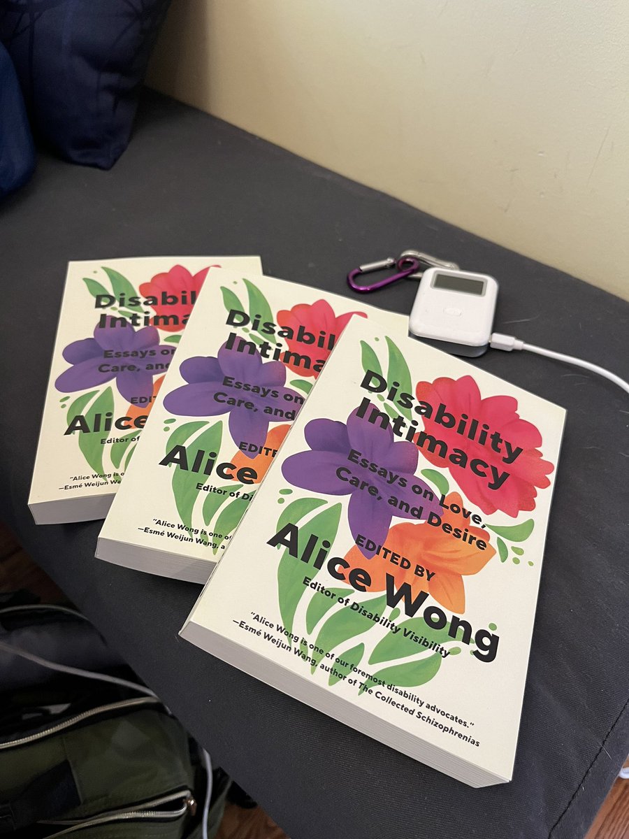 I have chemobrain, and when I’m excited about a book I can’t remember if I’ve ordered it and accidentally order multiple times. And I forgot to tweet about Disability Intimacy on its publication day earlier this week. Thank you, @DisVisibility, and congrats to all authors!