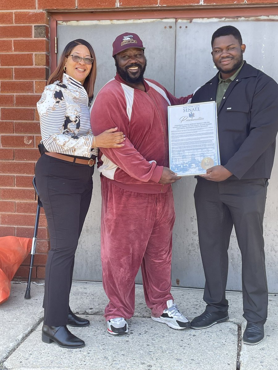 From the Coney Island Sharks to the Coney Island Gospel Assembly — as a newly ordained Pastor — Coach Rodney Knight’s contributions to his community cannot be overstated. My office was proud to present him with a NYS Senate Proclamation in recognition of his service.