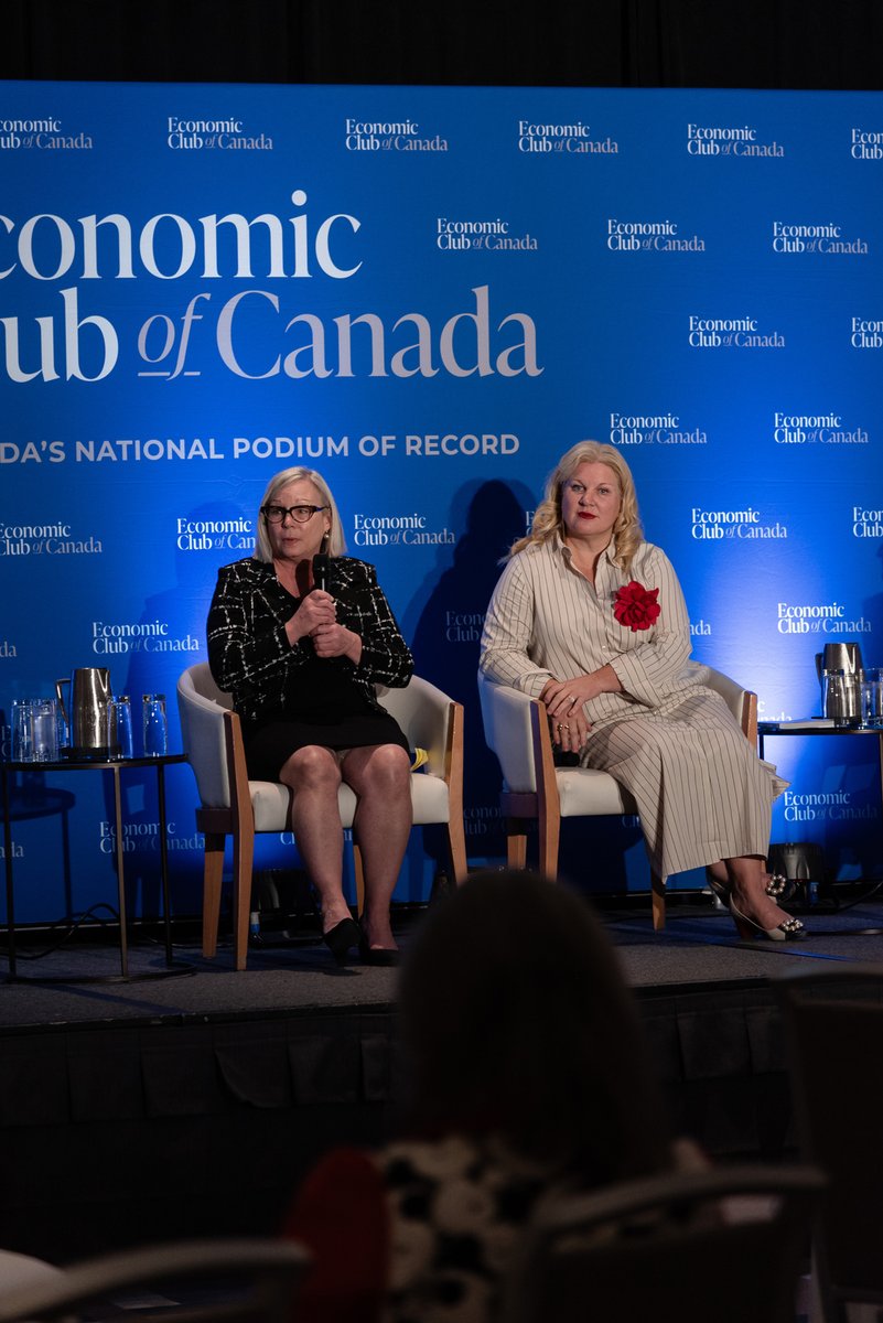 By 2040, the population over 80 will more than double. Crucial conversation held at the @economicclubca Healthcare Summit on the social and economic impacts of an ageing population in Canada with @DLDunc416, @sandraketchen, @DrSamirSinha, @ltamblynwatts, and @annhui.