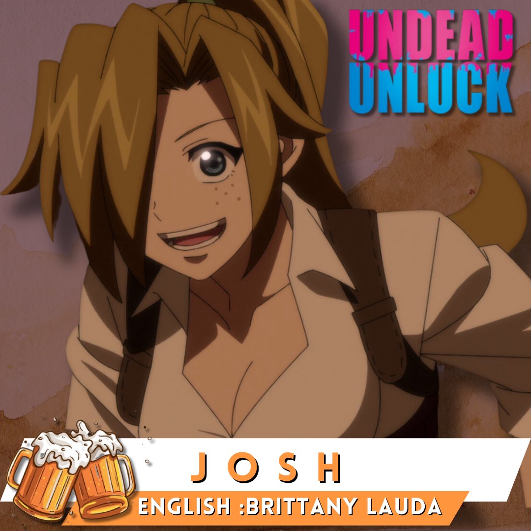 I voice Josh in the latest dub episode of Undead Unluck! I’ve known @benbevoicing for a long time and it feels extra special to get to appear in the shonen he is leading 🥺 so proud of him! Thanks for having me, @BangZoom @tmsanime @mummynyan and @TonyOliverVA ❤️