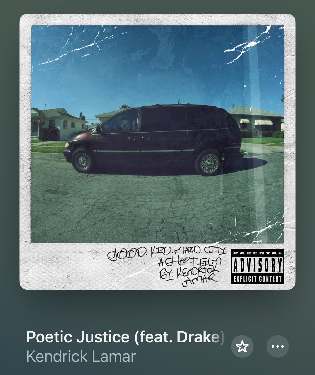 Drake & Kendrick Lamar's 'Poetic Justice' has re-entered the US Apple Music chart for the FIRST time this decade 🔥🏆