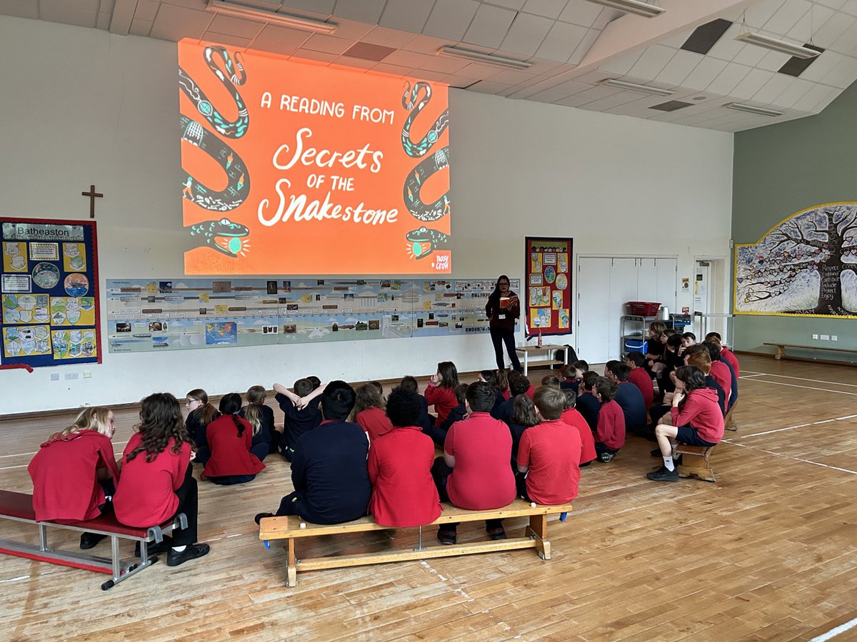 Today Oak and Maple class had a visit from author Piu DasGupta to talk about her new book, secrets of the snakestone. Great to find out what inspires Piu writing and listen to some of the book.